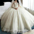 2016 Luxury Princess vestidos de noiva robe de mariage Long train Crystal plus size Bridal gown Wedding Dresses CWF2394